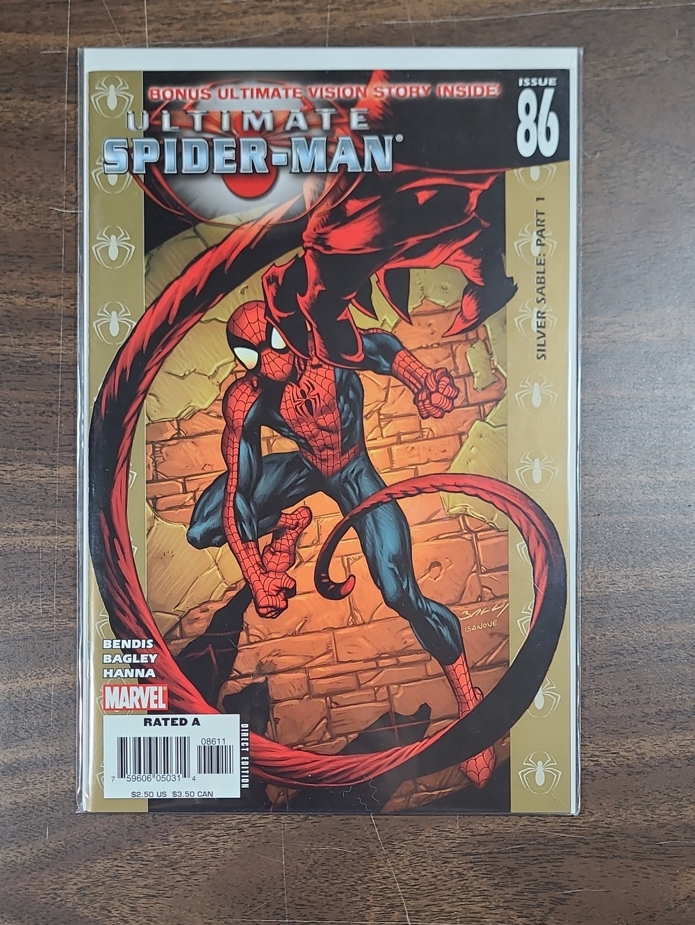 Marvel Ultimate Spider-Man #86 Comic Book Silver Sable: Part 1 Bagged
